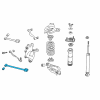 OEM Lexus Rear Suspension Control Arm Assembly, No.1 Diagram - 48710-30240