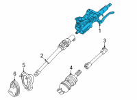 OEM 2022 Cadillac CT5 Steering Column Diagram - 84961921
