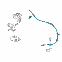 OEM 2019 Ford Police Responder Hybrid Shift Control Cable Diagram - DG9Z-7E395-AW