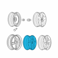 OEM Pontiac G6 Wheel, Alloy Diagram - 9594788