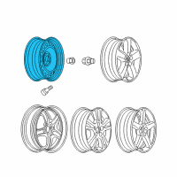 OEM Pontiac G6 Wheel, Steel Diagram - 9595769