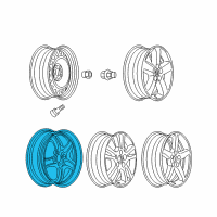 OEM Saturn Aura Wheel, Steel Diagram - 9597624
