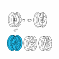 OEM Chevrolet Malibu Wheel, Steel Diagram - 9597624