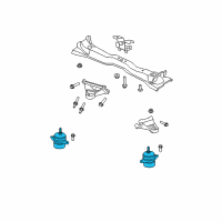 OEM 2008 Ford Mustang Mount Diagram - 6R3Z-6038-A