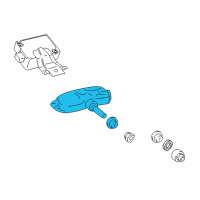 OEM Lexus ES300h Tire Valve Sub-Assembly Diagram - 42607-06090