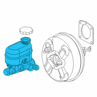 OEM Chevrolet Trailblazer Master Cylinder Diagram - 25828524