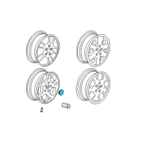 OEM Jeep Wheel Center Cap Diagram - 5FA51PAKAC