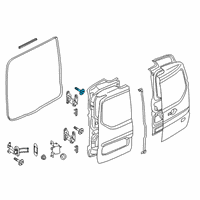 OEM 2017 Ford Transit Connect Upper Hinge Bolt Diagram - -W715684-S307