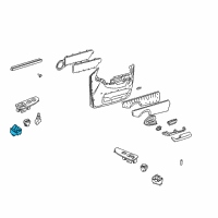 OEM Oldsmobile Silhouette Switch Asm, Side Window <Use 1C5L 8800A> Diagram - 19244655