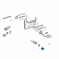 OEM 1999 Chevrolet Venture Switch Asm-Side Window *Medium Grey Diagram - 19244643