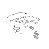 OEM Ford Excursion Interior Bulb Diagram - F58Z-13466-A