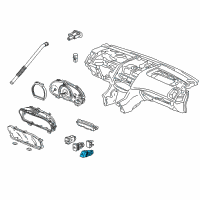 OEM 2005 Honda Accord Switch Assembly, Hazard & Passenger Srs Indicator Diagram - 35510-SDN-A11