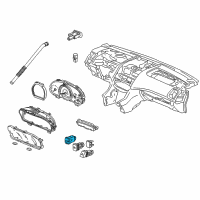 OEM 2005 Honda Accord Switch Assy., Sunroof Diagram - 35830-SDN-A01