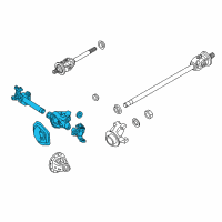 OEM 2022 Ford F-250 Super Duty Axle Diagram - LC3Z-3010-C