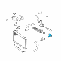 OEM Lexus ES300 Inlet, Water Diagram - 16321-20010