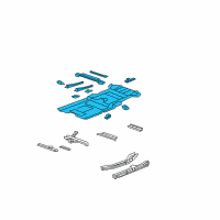 OEM Acura Panel Sub Complete, Floor Diagram - 65200-STX-A01ZZ