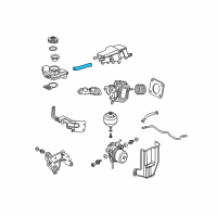 OEM 2008 Honda Civic Hose Set, Reserve Tank Diagram - 46017-SNC-A00