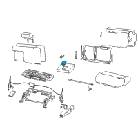 OEM 2002 Ford Excursion Cup Holder Diagram - 3C3Z-7813562-AAB