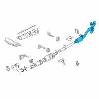 OEM 2010 Ford F-250 Super Duty Muffler Diagram - 7C3Z-5230-D