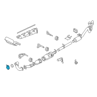 OEM 2009 Ford F-250 Super Duty Exhaust Pipe Clamp Diagram - 7C3Z-5A231-AC