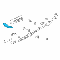 OEM 2010 Ford F-250 Super Duty Heat Shield Diagram - 8C3Z-5F223-A