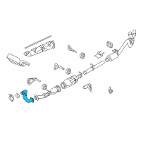 OEM 2009 Ford F-350 Super Duty Front Pipe Diagram - 7C3Z-6N646-B