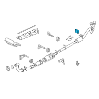 OEM Ford Muffler Insulator Diagram - 7C3Z-5A262-A