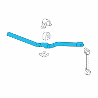 OEM 2012 Cadillac CTS Stabilizer Bar Diagram - 25771335