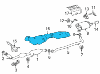 OEM 2021 Toyota Camry Heat Shield Diagram - 58152-06200