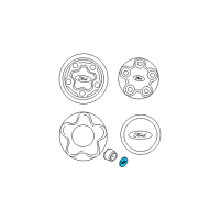 OEM 2001 Ford Crown Victoria Wheel Cap Insert Diagram - F3AZ-1137-A
