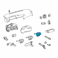 OEM 2011 Toyota Matrix Dash Control Unit Diagram - 55901-02030