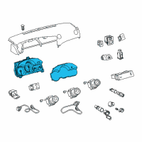 OEM 2013 Toyota Matrix Meter Assembly, Combination Diagram - 83800-0ZK90