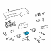 OEM Toyota Corolla Dash Control Unit Diagram - 55902-02030