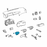 OEM Toyota Matrix Dash Control Unit Diagram - 55903-02150