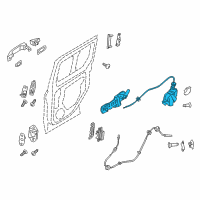 OEM Ford Transit Connect Latch Assembly Diagram - DT1Z-61264A26-AQ