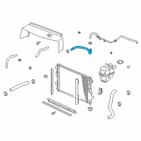 OEM 2005 Saturn Vue Water Pump Inlet Hose Diagram - 22685161