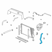 OEM Saturn Radiator Outlet Hose (Lower) Diagram - 22722073