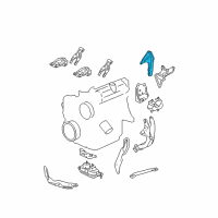 OEM 2006 Saturn Relay Brace-Transaxle (To Engine) Diagram - 12597375