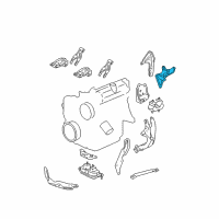 OEM Saturn Relay Bracket Asm-Engine Mount Strut & A/C Compressor Diagram - 12570317
