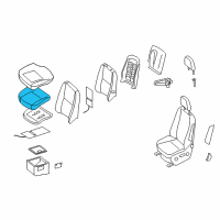 OEM 2008 Dodge Sprinter 2500 Pad-Seat Cushion Diagram - 68010848AB