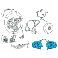 OEM BMW 740e xDrive Steering Wheel Switch Diagram - 61-31-8-064-475