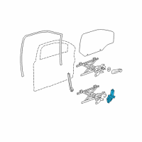 OEM 2005 Saturn Ion Window Motor Diagram - 22725060