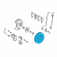 OEM Chrysler Crossfire Brake Rotor Diagram - 5098063AA