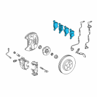 OEM 2004 Chrysler Crossfire Front Disc Brake Pad Kit Diagram - 5139218AB