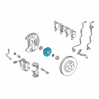 OEM Chrysler Front Wheel Hub Diagram - 5099235AA