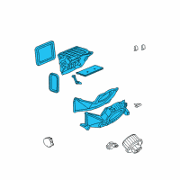 OEM Cadillac Blower Case Diagram - 19130171