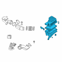 OEM Kia Borrego Air Cleaner Assembly Diagram - 281102J300