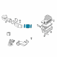 OEM 2009 Kia Borrego Hose-Air Intake Diagram - 281402J300