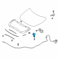 OEM 2020 Nissan Altima Secondary-Hood Lock Control Diagram - 65670-6CA0A