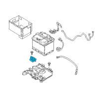 OEM 2020 Hyundai Accent Clamp-Battery Diagram - 37160-1W000